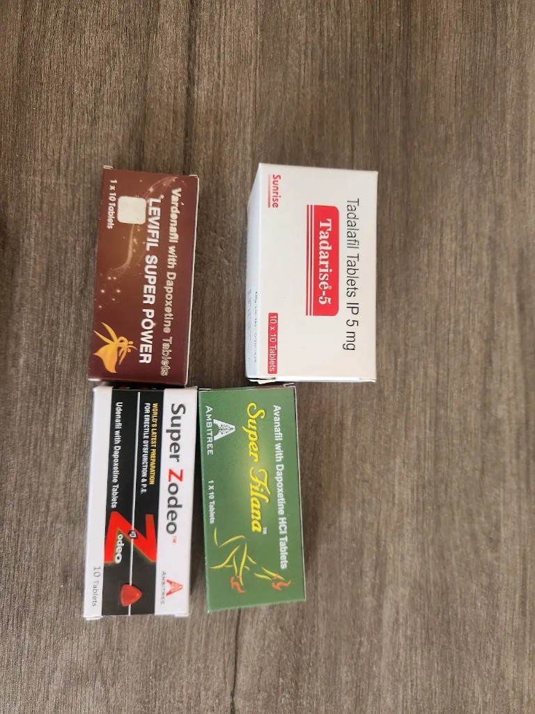 他达拉非每日片与印度双效片包装实拍：Tadarise-5、超级艾力达双效、红水鬼、绿水鬼