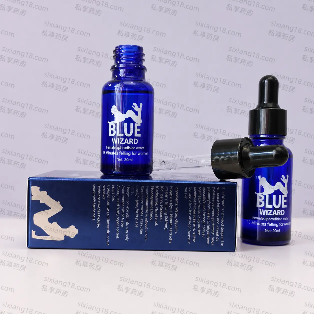 女性专用小蓝瓶催情水 BLUE WIZARD 15ml 温和型亲密助兴滴剂