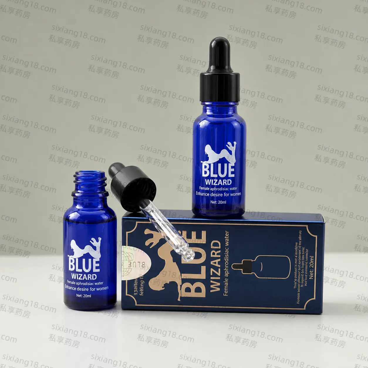 女性专用小蓝瓶催情水 BLUE WIZARD 15ml 温和型亲密助兴滴剂