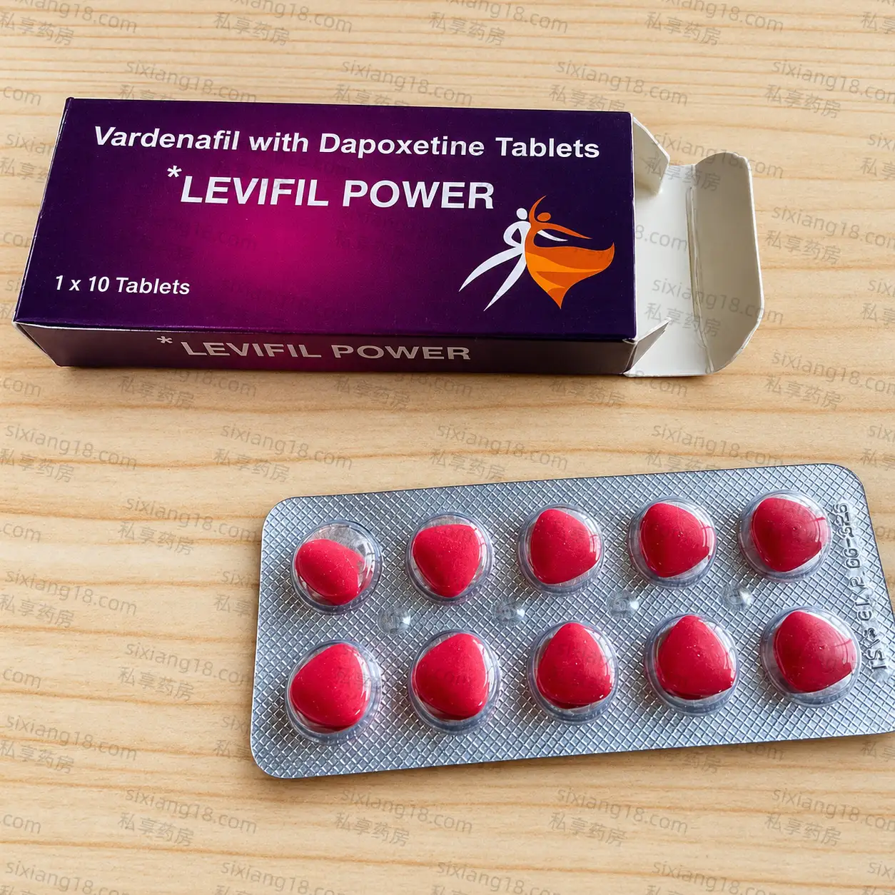 经典之选 普通艾力达双效片 LEVIFIL POWER 伐地那非达泊西汀 10粒装