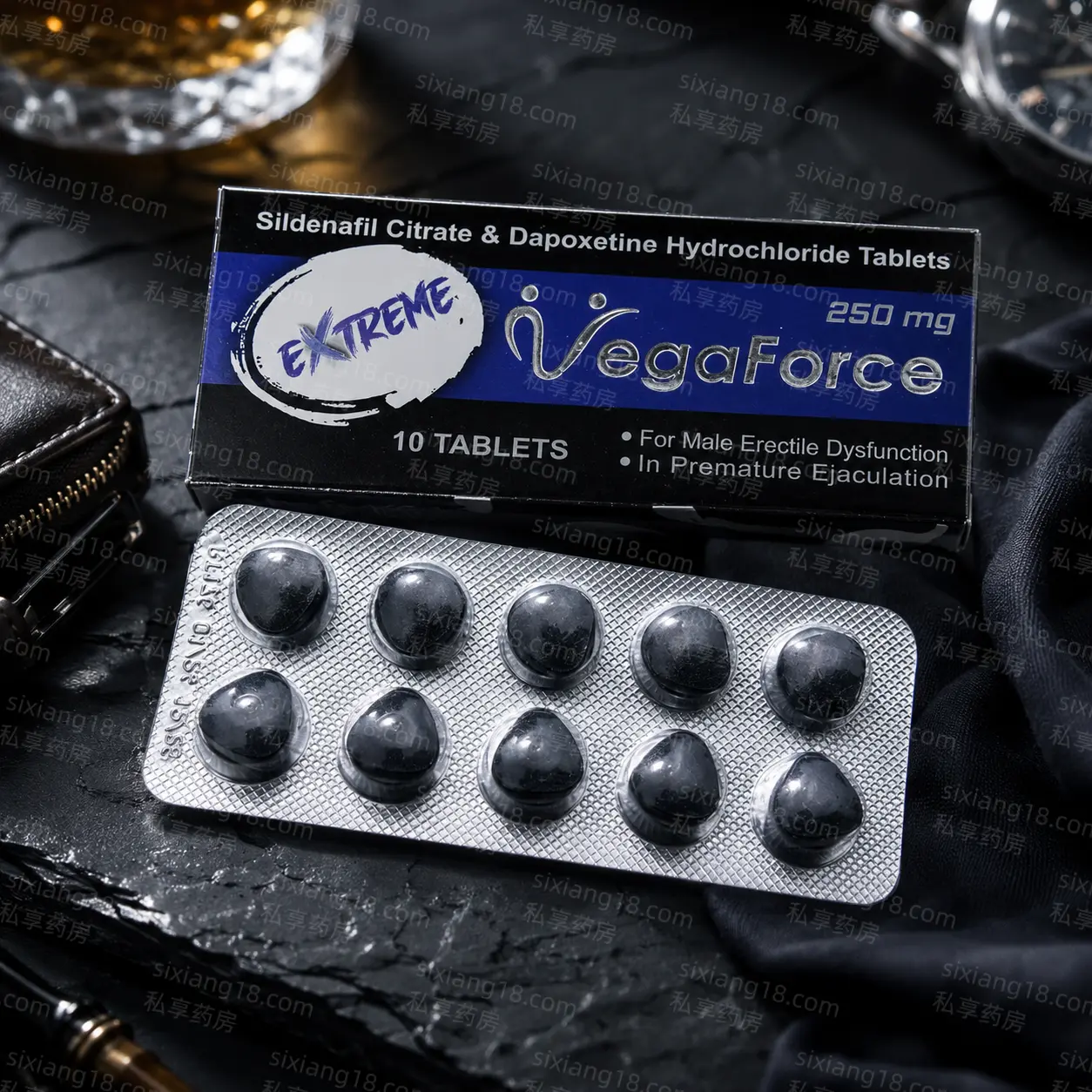 紫蝌蚪西地双效片 Extreme VegaForce 西地那非达泊西汀
