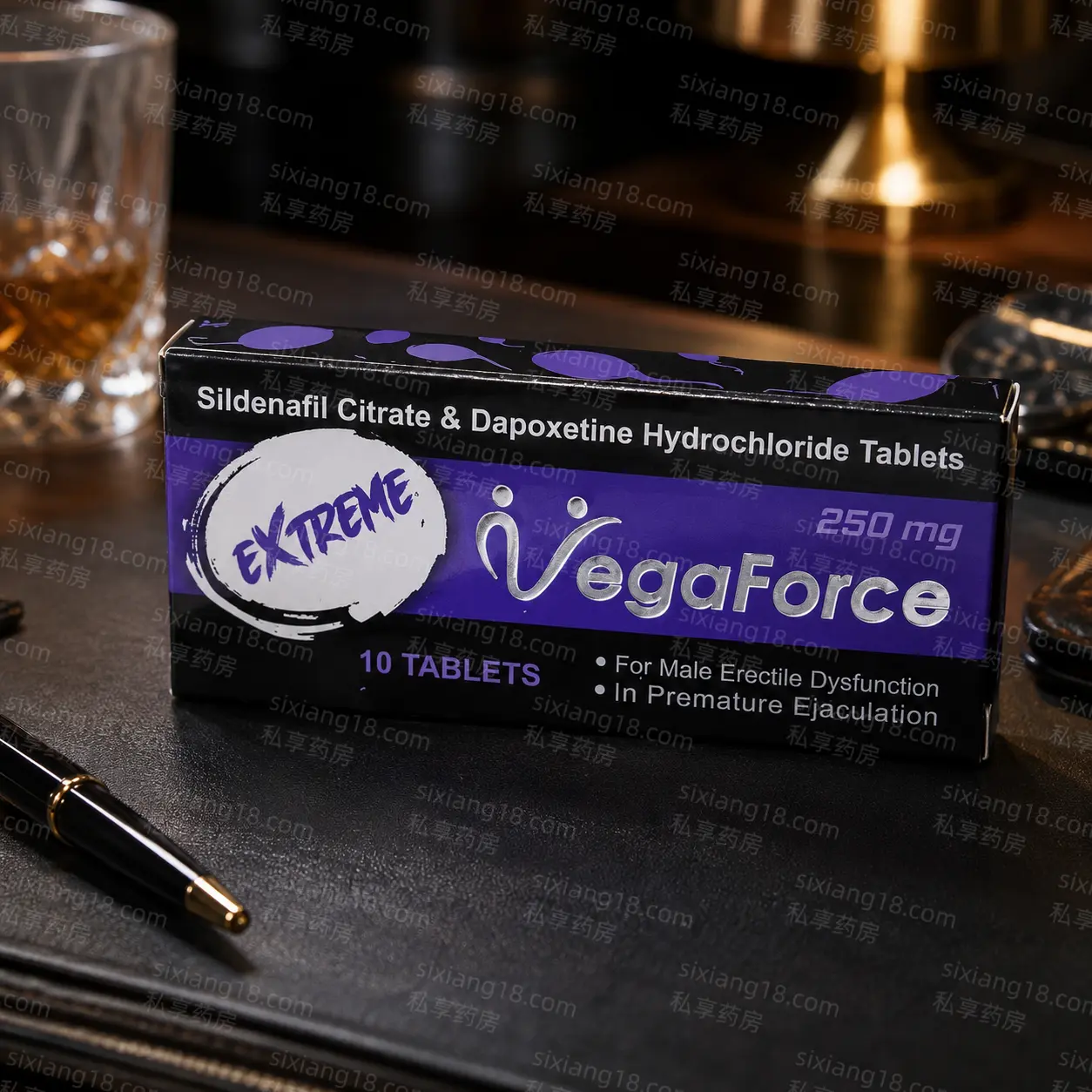 紫蝌蚪西地双效片 Extreme VegaForce 西地那非达泊西汀