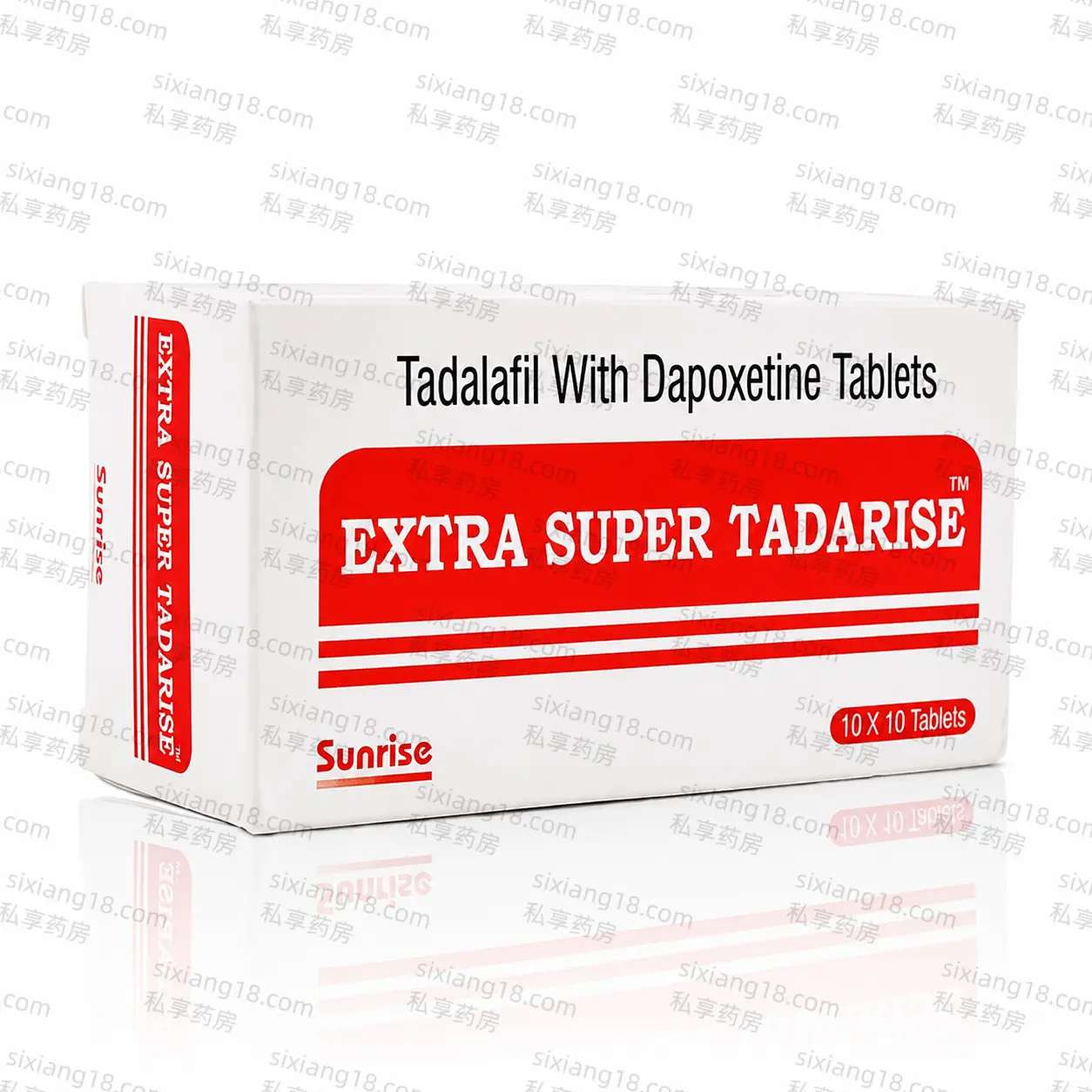 周末丸 超级希爱力双效片 Extra Super Tadarise｜他达拉非40mg+达泊西汀60mg 硬度支撑+持久管理 10粒/板